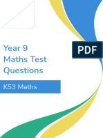 Year 9 Maths Test Questions