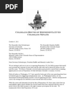 House and Senate GOP Letter To Sal Pace, Brandon Shaffer, John Hickenlooper On Prop 103