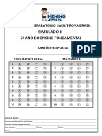 Simulado Preparatório Saeb 2