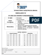 Simulado Preparatório Saeb 4