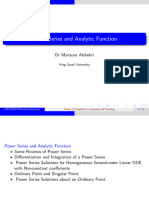 LECTURE NOTE - Power - Series - and - Analytic - Function