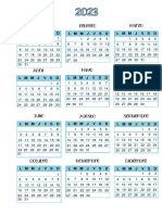 Agenda 2023 Vista Semanal Sin Horarios