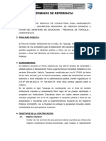 TDR Saneamiento Fisico Legal de Instituciones Educativas