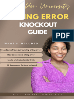 Billing Error Knockout Guide 2