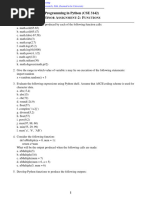 Minor Assignment2 (Functions)