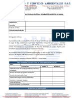 Protocolo Sistema de Agua (Llenar)