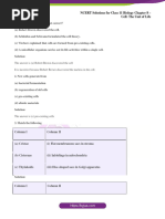 Ncert Solutions June6 For Class 11 Biology Chapter 8 Cell The Unit of Life