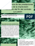 Inequivalencia, Teoriade Imprevision, Frustacion Del Fin Lesion