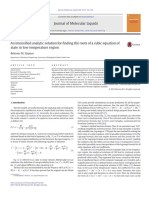 An Intensified Analytic Solution For Finding The Roots of A Cubic Equation of State in Low Temperature Region