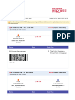 Air India Express Ticket June 2023