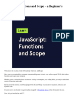 JavaScript Functions and Scope - A Beginners Guide