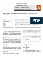 Bearing Capacity of Strip and Circular Footings in Sand Using Finite Elements