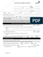 Cuestionario Sobre Dislexia para Los Padres