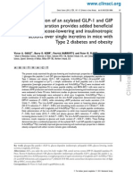 Administration of An Acylated GLP-1 and GIP Preparation Provides Added Beneficial Glucose-Lowering and Insulinotropic Actions Over Single Incretins in Mice With Type 2 Diabetes and Obesity