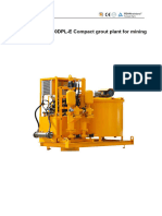 lgp400 700 80dpl e Compact Grout Plant For Mining