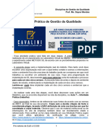 Atividade Prática de Gestão de Qualidade - Uninter