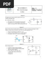 TRAVAUX DIRIGÉS N 1 Diode