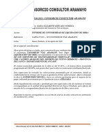 Informe Supervisor - Conformidad de Liquidacion de Obra