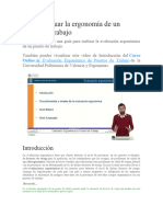 Ergonomia de Un Puesto de Trabajo