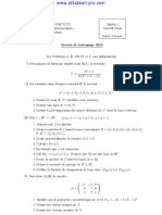 Examen 4 Algèbre 1