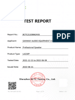 LA210P Pro Loudspeaker CE-LVD Test Report