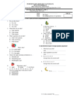 Soal Fruits and Vegetables Kelas 3 Semester 2