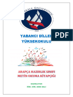 Arapça Hazirlik Sinifi Meti̇n Okuma Ki̇tabi 2023 (Enes Bali)