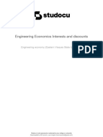 Engineering Economics Interests and Discounts