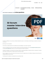 32 Scrum Master Interview Questions