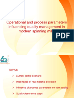 Operational and Process Parameters