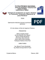 Optimización Hidráulica Durante La Perforación de Pozos Petroleros