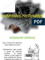 Documentos Cuestionados Presentacion 1