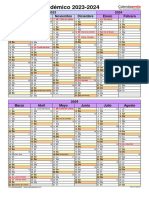 Calendario Academico 2023 2024 Vertical