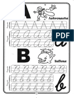 Trazos Abecedario en Letra Cursiva Por Materiales Educativos Maestras