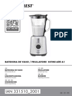 Batidora de Vaso / Frullatore Sstme 600 A1