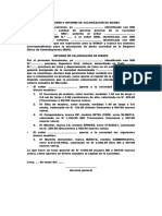 Carta Poder e Informe de Valorización de Bienes