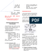 (2nd Sem) ASSISTED REPRODUCTIVE TECHNIQUES