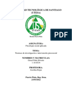 Técnicas de Investigación e Intervención Psicosocial