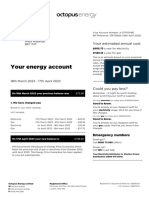 Your Energy Account: Your Estimated Annual Cost