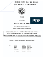 Université Cheikh Anta Diop de Dakar: Facul'Ré Iles Sciences Et Tecj-Iniques