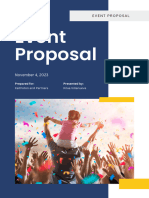 Blue Orange Professional Event Proposal