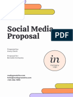 Trendy & Colorful Social Media Business Proposal 