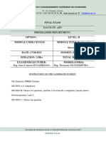 EXAM Eng. Surveying I