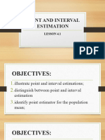 4.1 Point and Interval Estimation