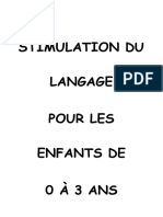 Cahier de Stimulation Du Langage