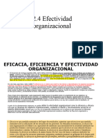 2.4 Efectividad Organizacional