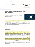 Beretta (1995) - Global Stability of An SIR Epidemic Model With Time Delays