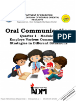 G11SLM8Q1-Oral-Com-Employs-various-communication-strategies-in-different-situations For Teacher