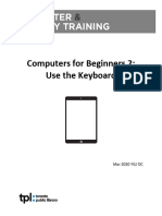 Computers For Beginners 2 Ipad Use The Keyboard With The Ipad