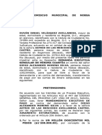 Escrito Demanda Ejecutiva de Astrid Avellaneda Contra Diego Moreno